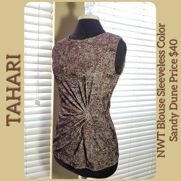 NWT TAHARI Women's Blouse Sleeveless - Picture 6 of 8